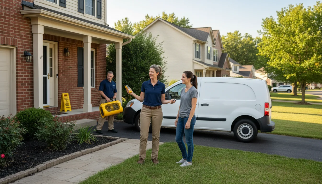 Water restoration image for Dehumidification And Cleanup Services in Santa Elena, TX